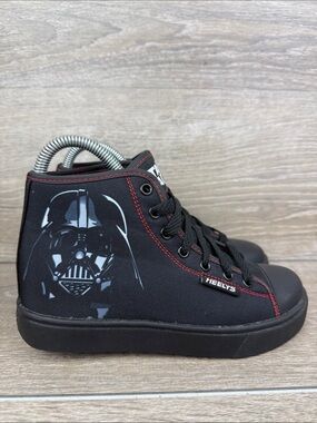Heelys Hustle Star Wars Darth Vader Youth Sz 3 Black White Red Sneaker HE101051